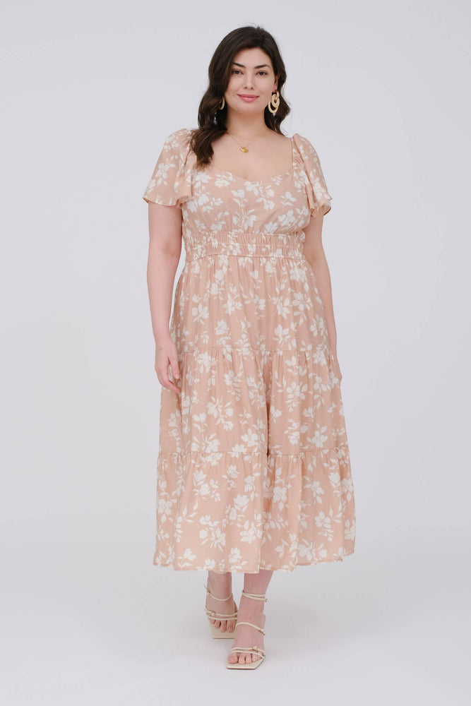 
                
                    Load image into Gallery viewer, Plus Gather Love Midi Dress
                
            