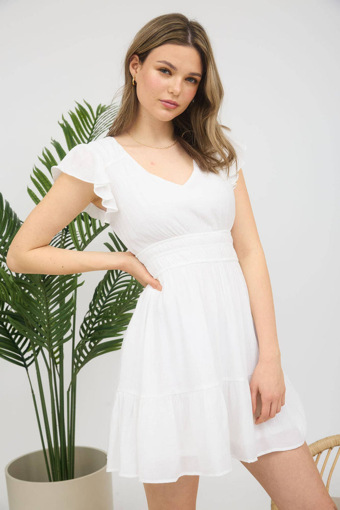 
                
                    Load image into Gallery viewer, Carefree Ruffle Mini Dress
                
            