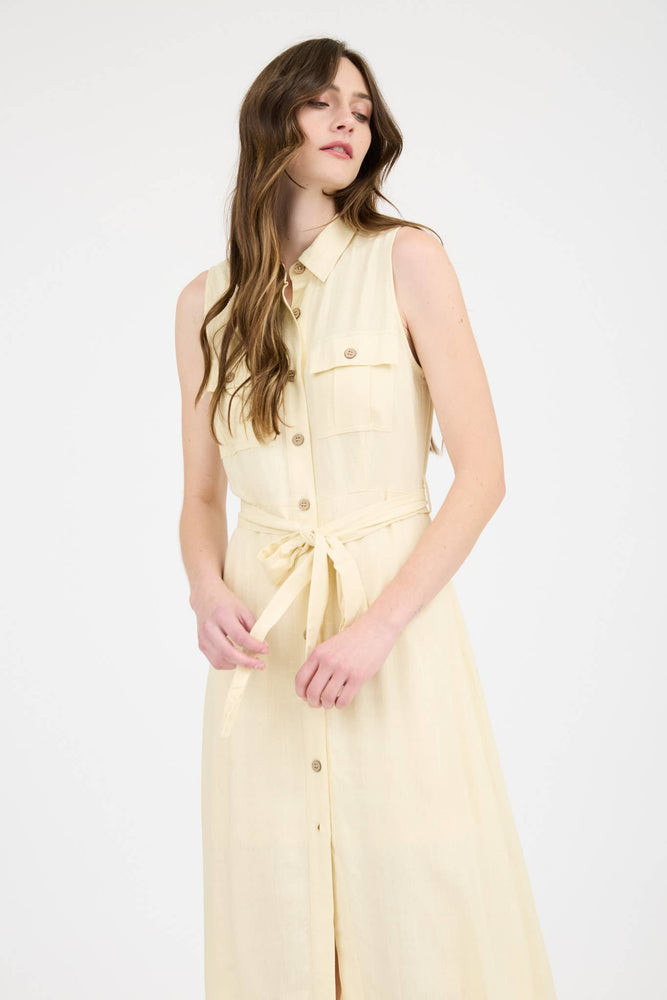 Butter Yellow Sunshine Midi Dress
