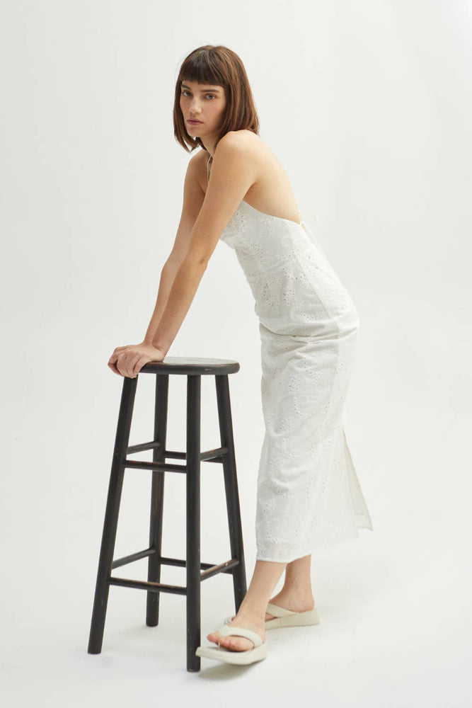 Raya Cotton Eyelet Dress