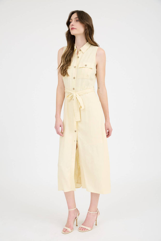 
                
                    Load image into Gallery viewer, Butter Yellow Sunshine Midi Dress
                
            