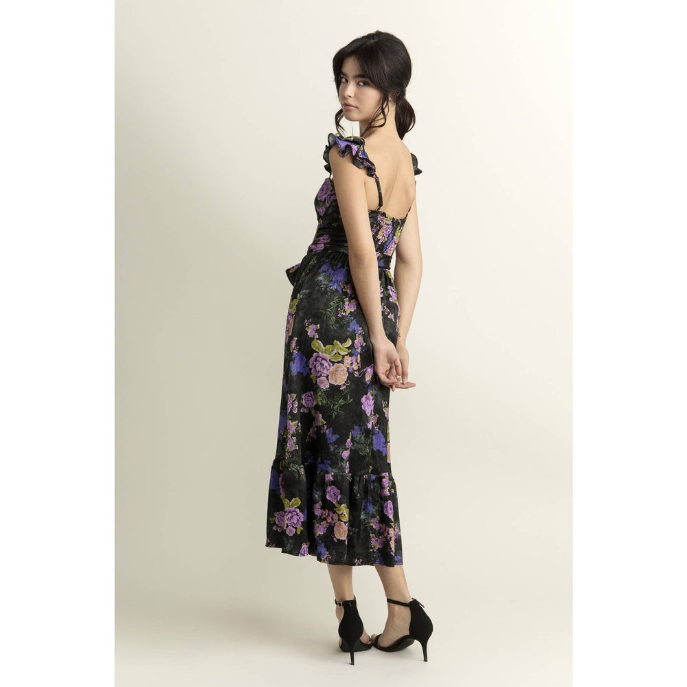 Evening Florals Corset Dress