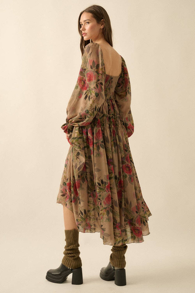 Something Bohemian Floral Maxi Dress