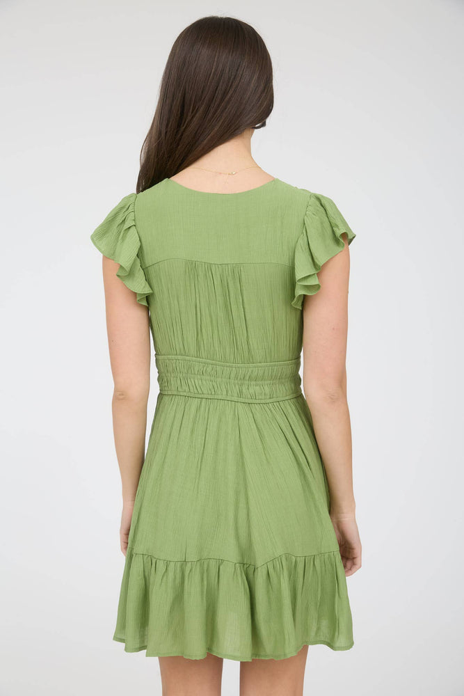 Carefree Ruffle Mini Dress