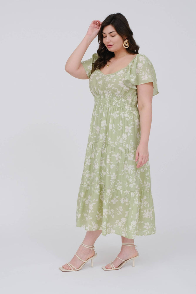 
                
                    Load image into Gallery viewer, Plus Gather Love Midi Dress
                
            