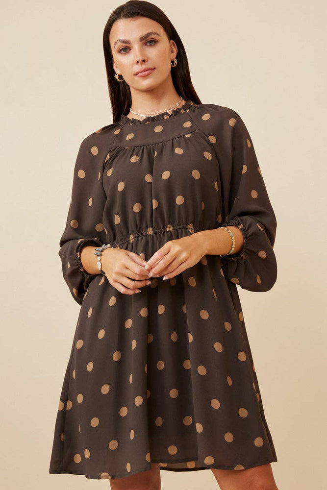Chocolate Polka Dot Dress
