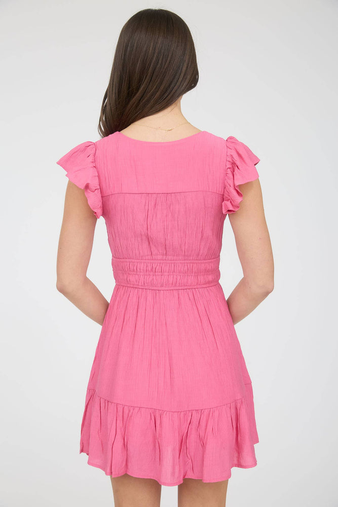 
                
                    Load image into Gallery viewer, Carefree Ruffle Mini Dress
                
            