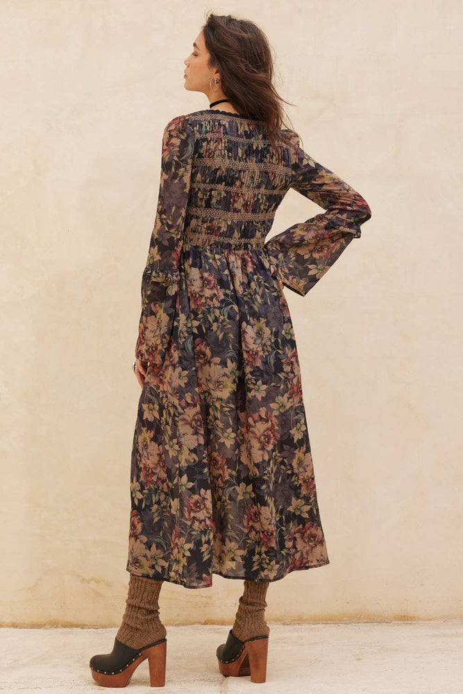 Flower Haze Midi Dress
