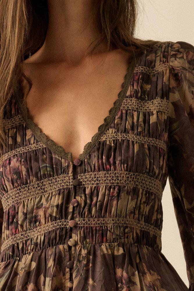 Flower Haze Midi Dress