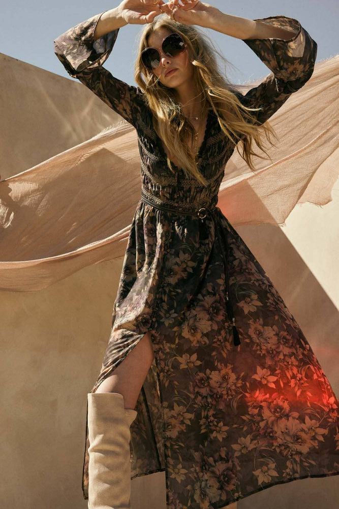 Flower Haze Midi Dress