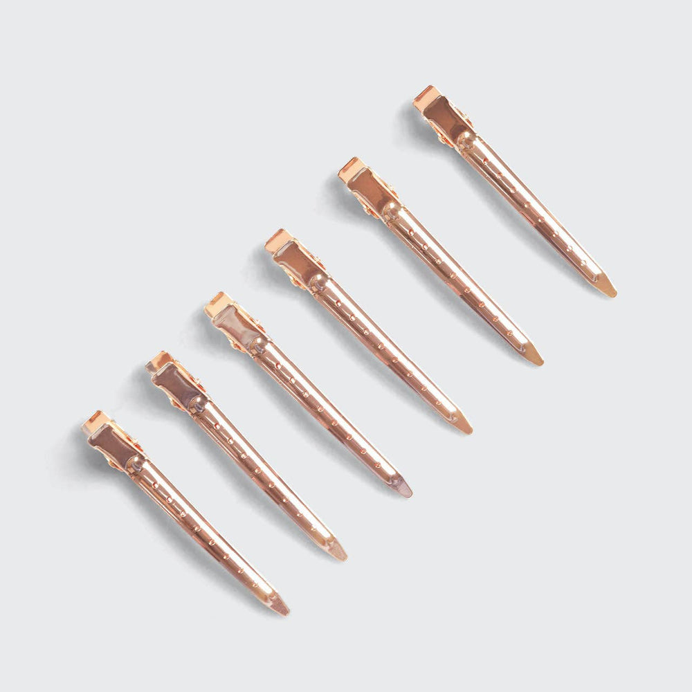 
                
                    Load image into Gallery viewer, Styling Hair Clip 6pc - Rose Gold
                
            