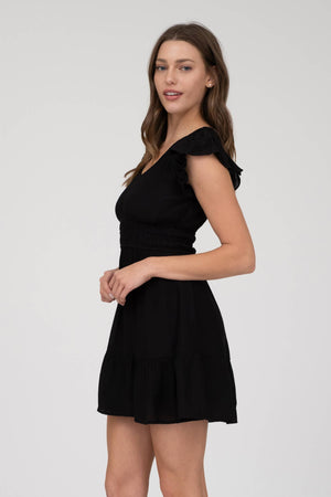 Carefree Ruffle Mini Dress