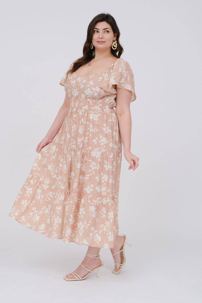 
                
                    Load image into Gallery viewer, Plus Gather Love Midi Dress
                
            