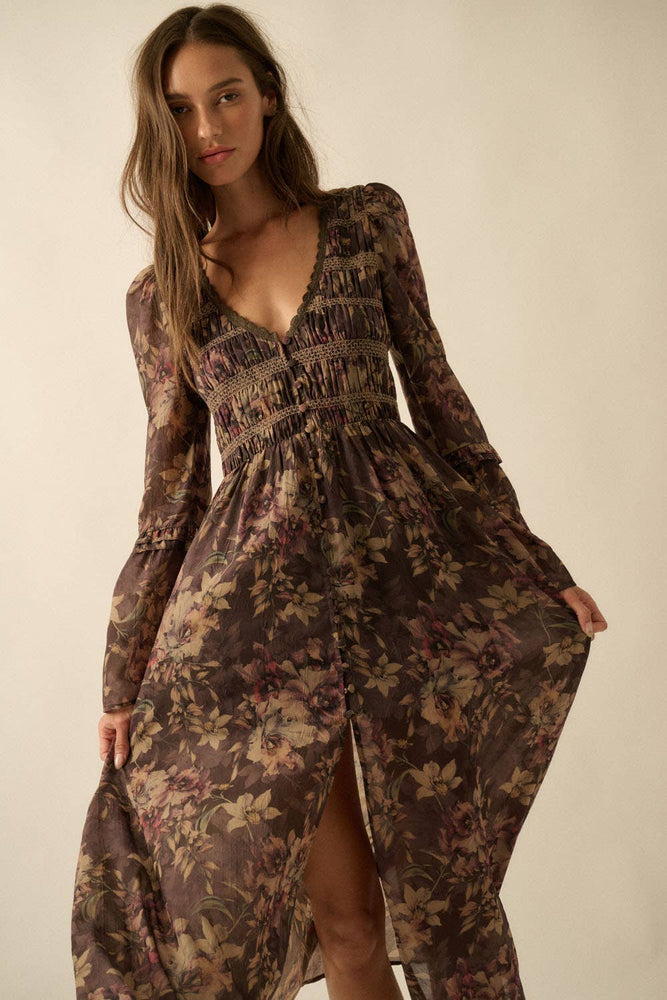 Flower Haze Midi Dress