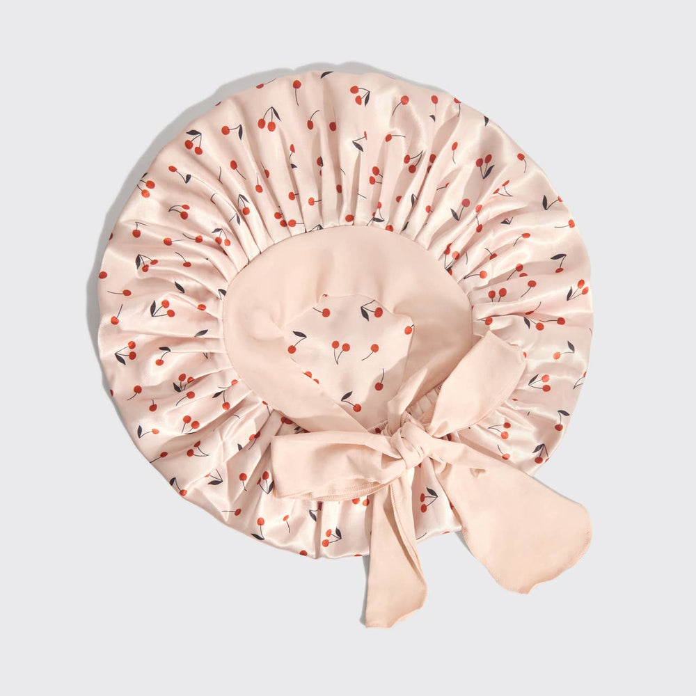 
                
                    Load image into Gallery viewer, Adjustable Oversized Satin Bonnet - Cherry
                
            