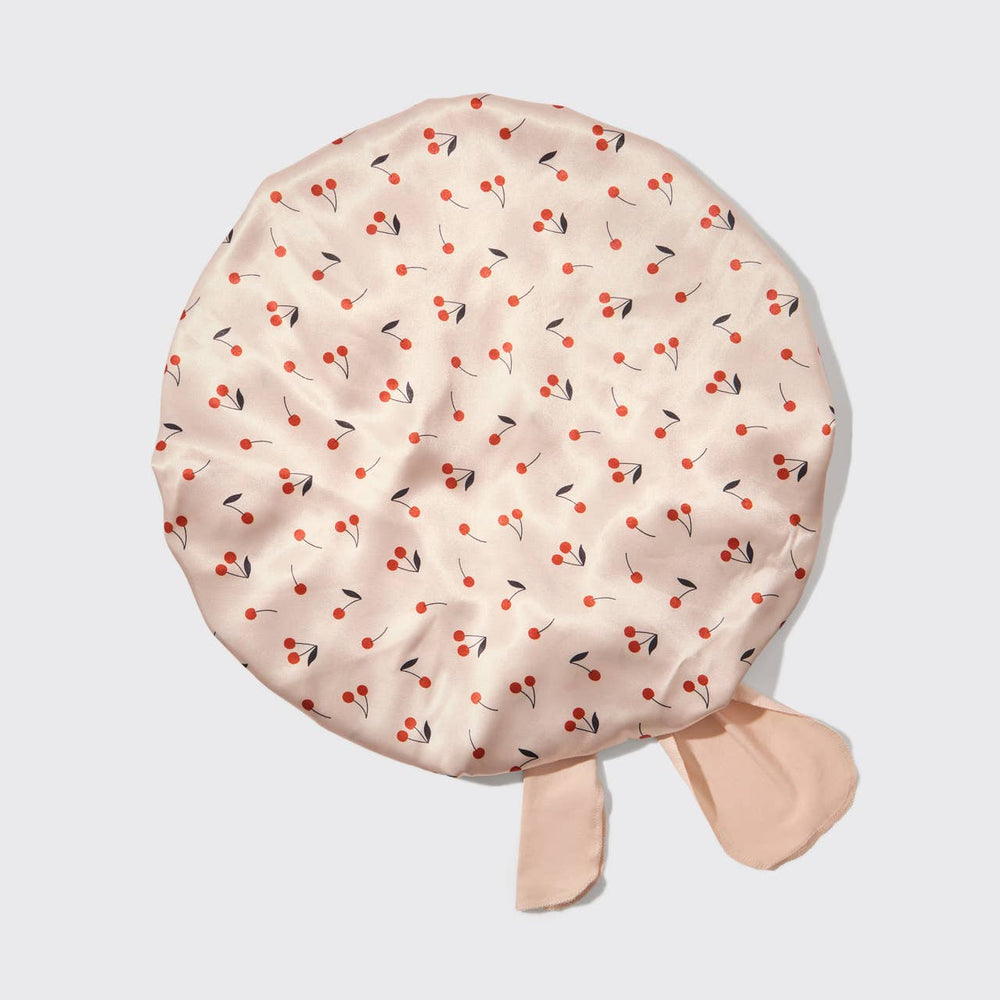 
                
                    Load image into Gallery viewer, Adjustable Oversized Satin Bonnet - Cherry
                
            