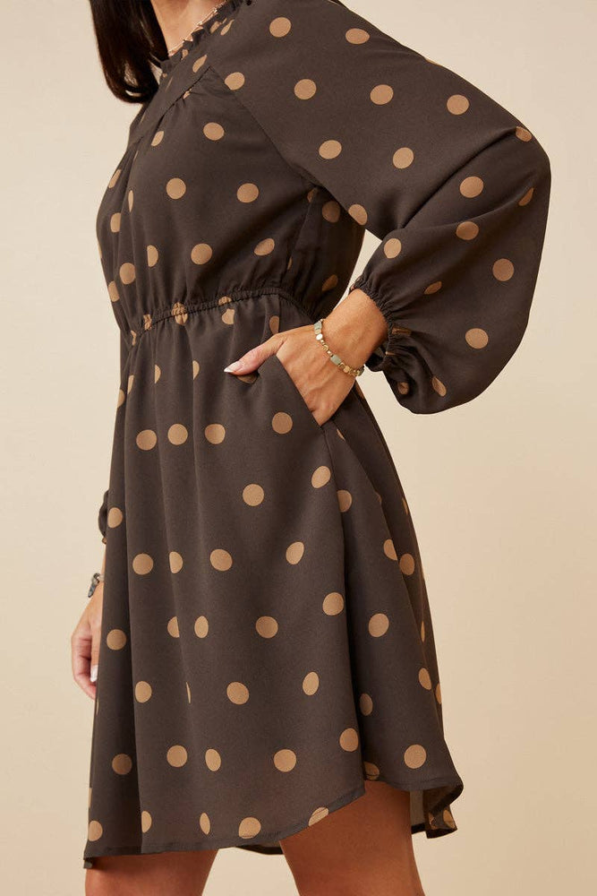 Chocolate Polka Dot Dress