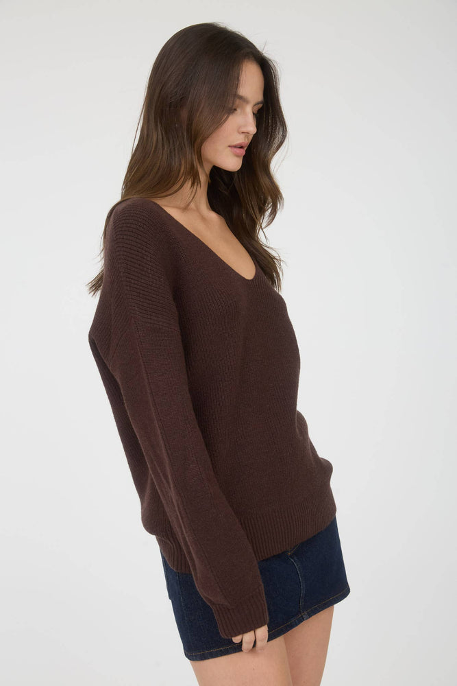 Always Yours Chiffon Bow Sweater