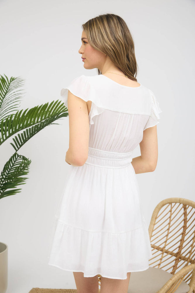 Carefree Ruffle Mini Dress