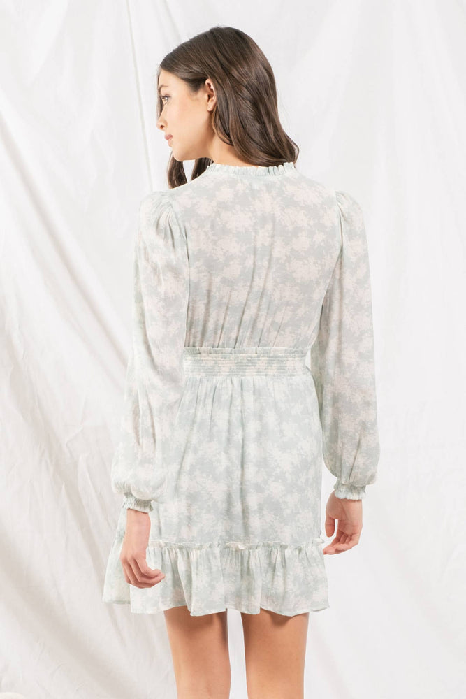
                
                    Load image into Gallery viewer, Mint Rose Garden Mini Dress
                
            