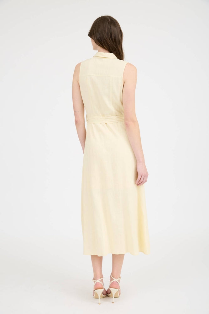 
                
                    Load image into Gallery viewer, Butter Yellow Sunshine Midi Dress
                
            