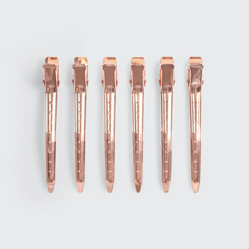 
                
                    Load image into Gallery viewer, Styling Hair Clip 6pc - Rose Gold
                
            