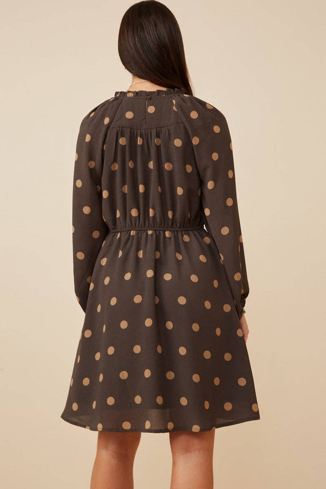 Chocolate Polka Dot Dress