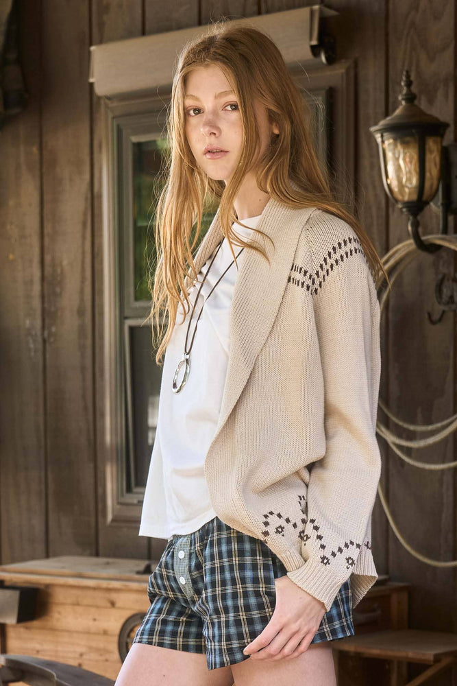 Western Horse Knit Cardigan