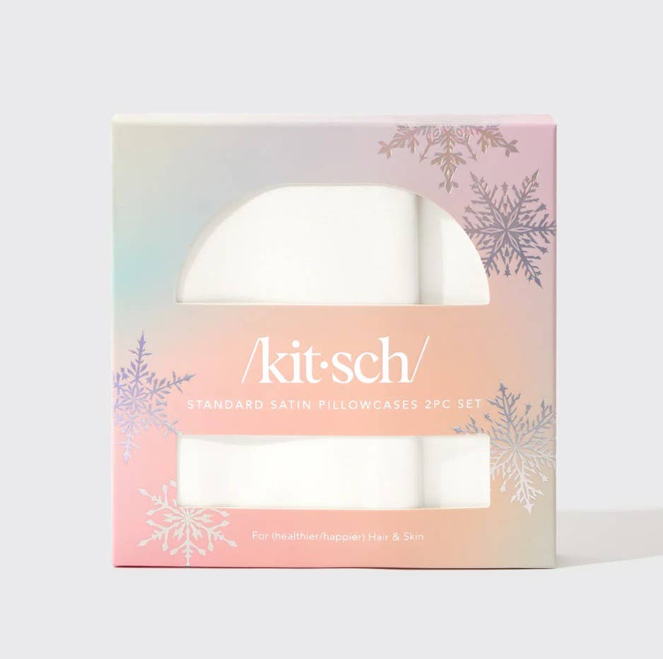 Satin Pillowcase 2pc - Ivory