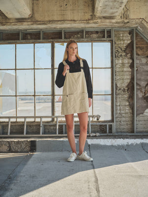 So Cute Overall Mini Dress