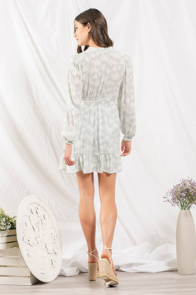 
                
                    Load image into Gallery viewer, Mint Rose Garden Mini Dress
                
            