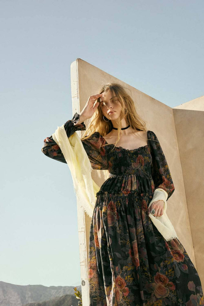 Something Bohemian Floral Maxi Dress