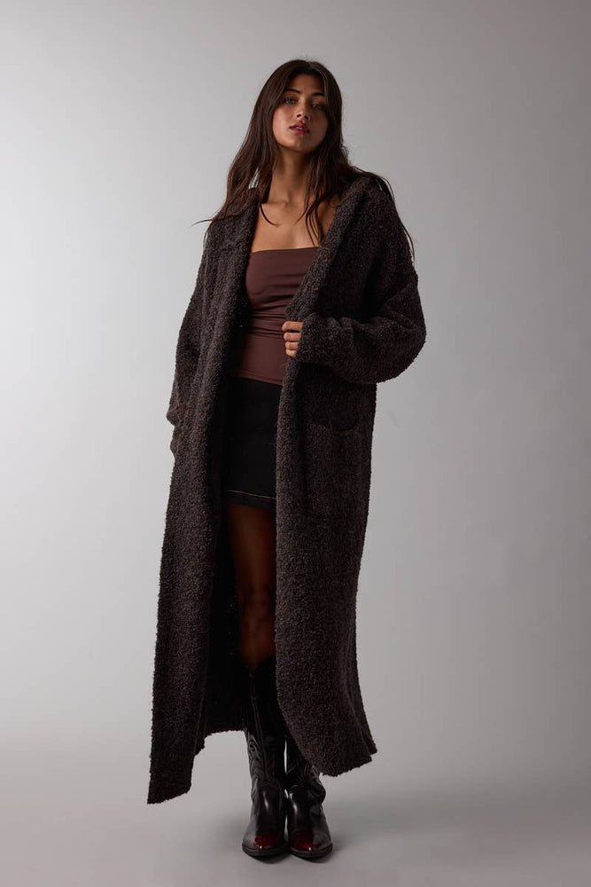 Winter Walks Long Cozy Cardigan
