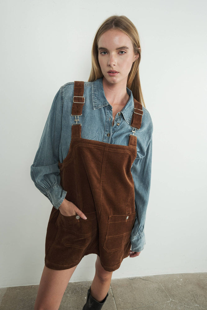 
                
                    Load image into Gallery viewer, So Cute Overall Mini Dress
                
            