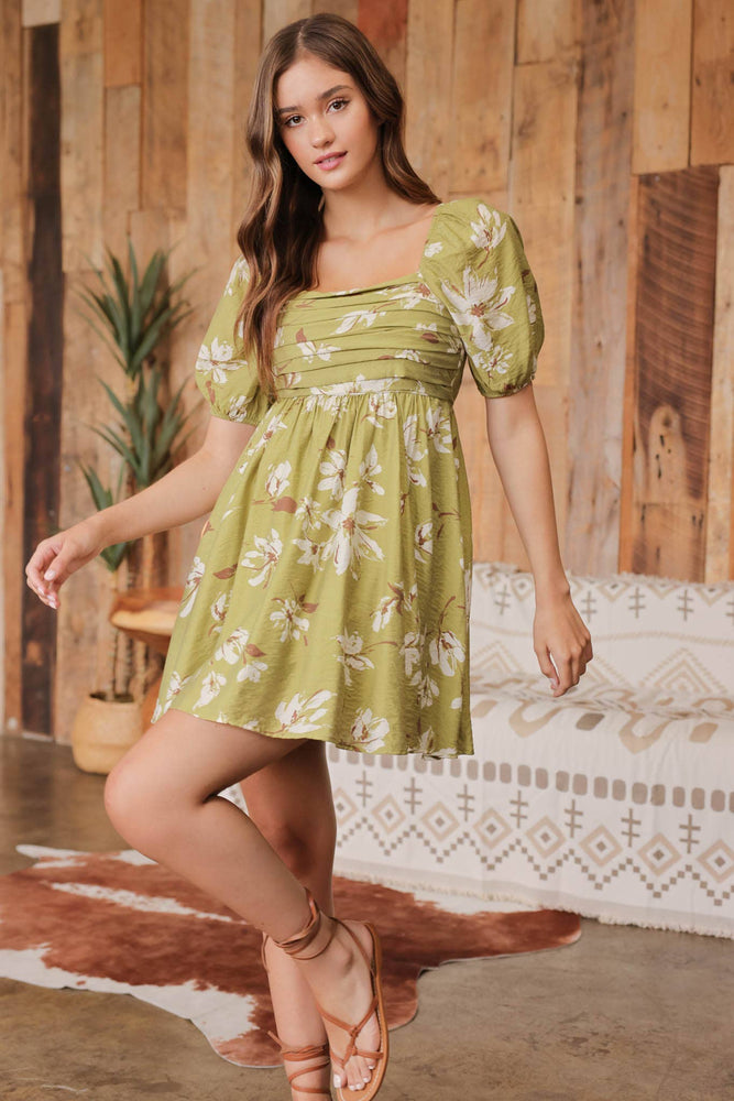 Sunny Afternoon Puff Sleeve Dress