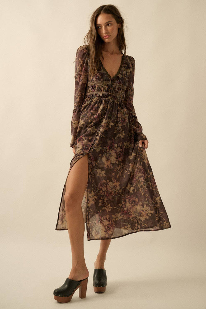 Flower Haze Midi Dress