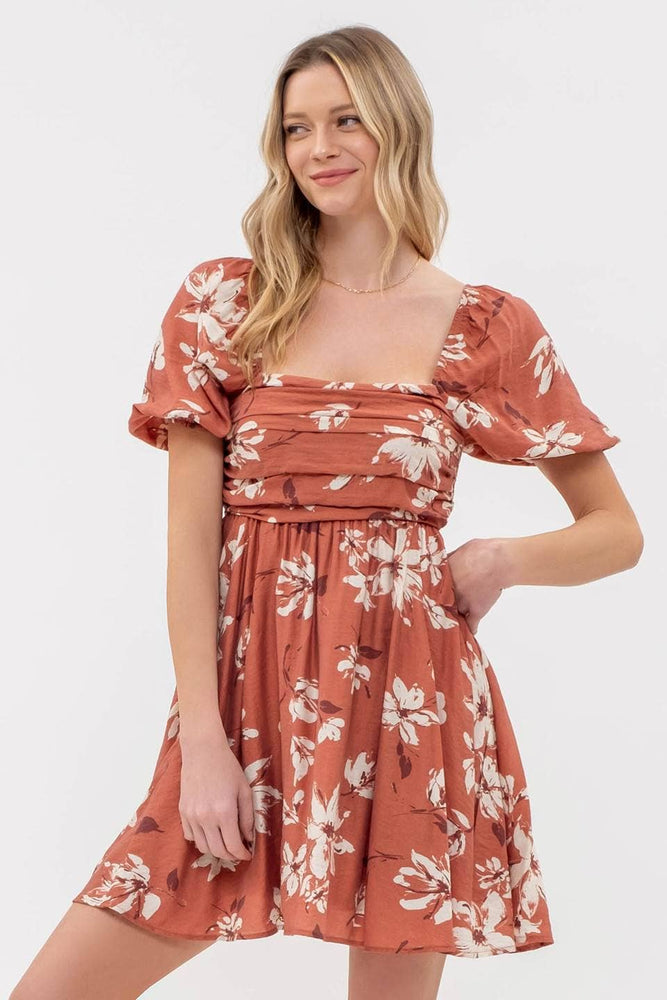 Sunny Afternoon Puff Sleeve Dress