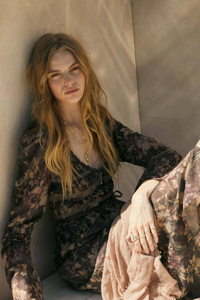 Flower Haze Midi Dress