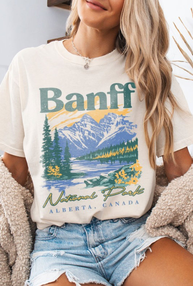 Banff Canada Outdoors Retro Oversized T Shirt