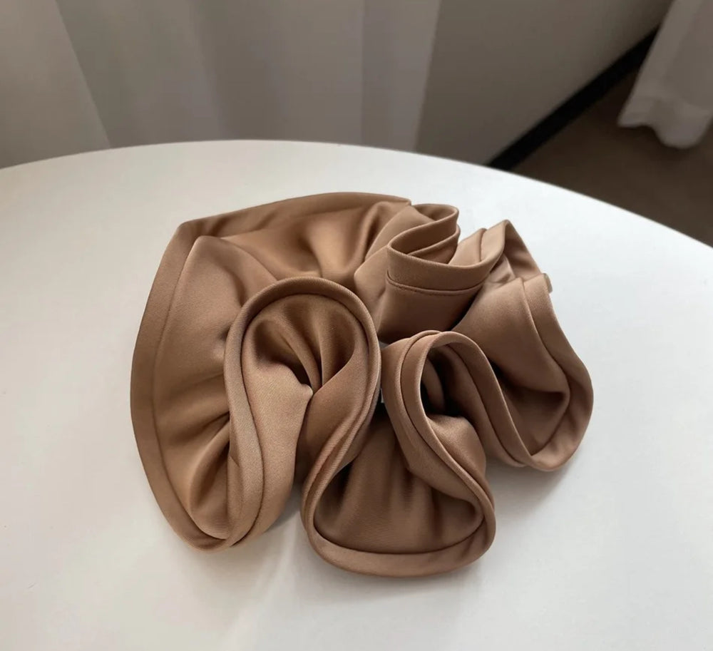 Elegant Edged Satin Scrunchie