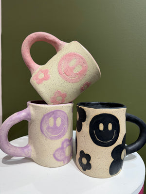 Happy Vibes Handmade Mug