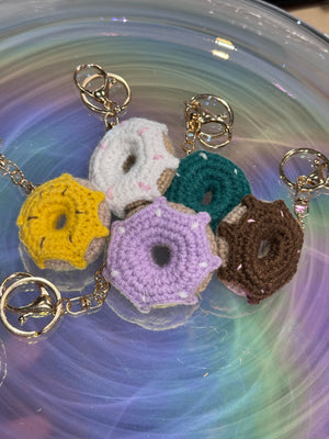 Crochet Donut Keychain