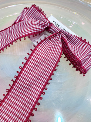 Cherry Picnic Hair Bow