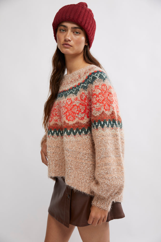 Free People x Yellowstone Festive Frost Sweater