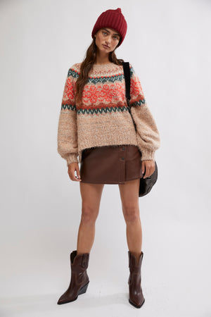 Free People x Yellowstone Festive Frost Sweater