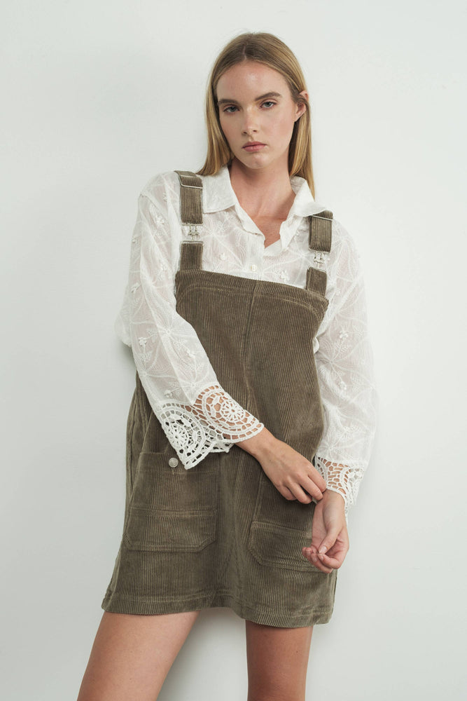 
                
                    Load image into Gallery viewer, So Cute Overall Mini Dress
                
            
