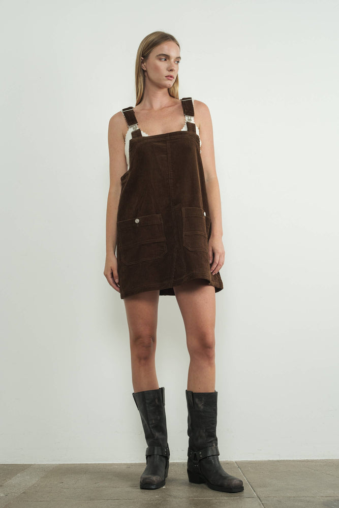 
                
                    Load image into Gallery viewer, So Cute Overall Mini Dress
                
            