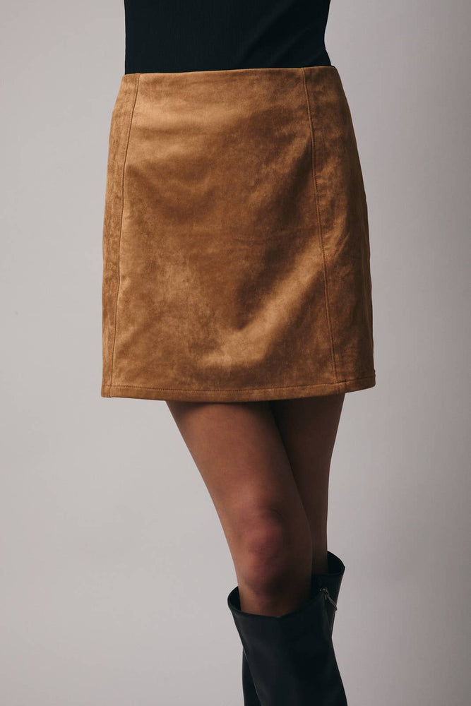 Soft Suede Mini Skirt