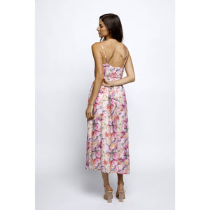 French Perfume Floral Midi Dress