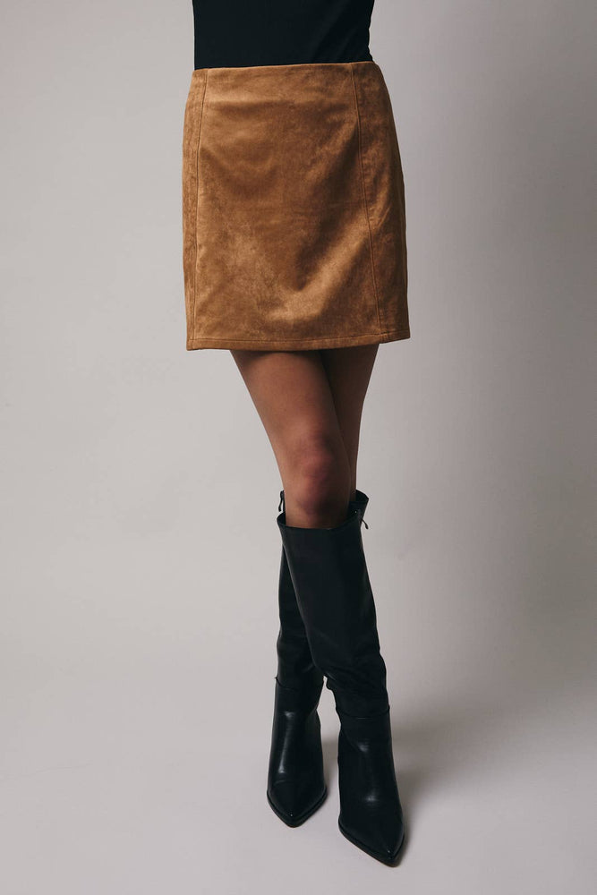 Soft Suede Mini Skirt
